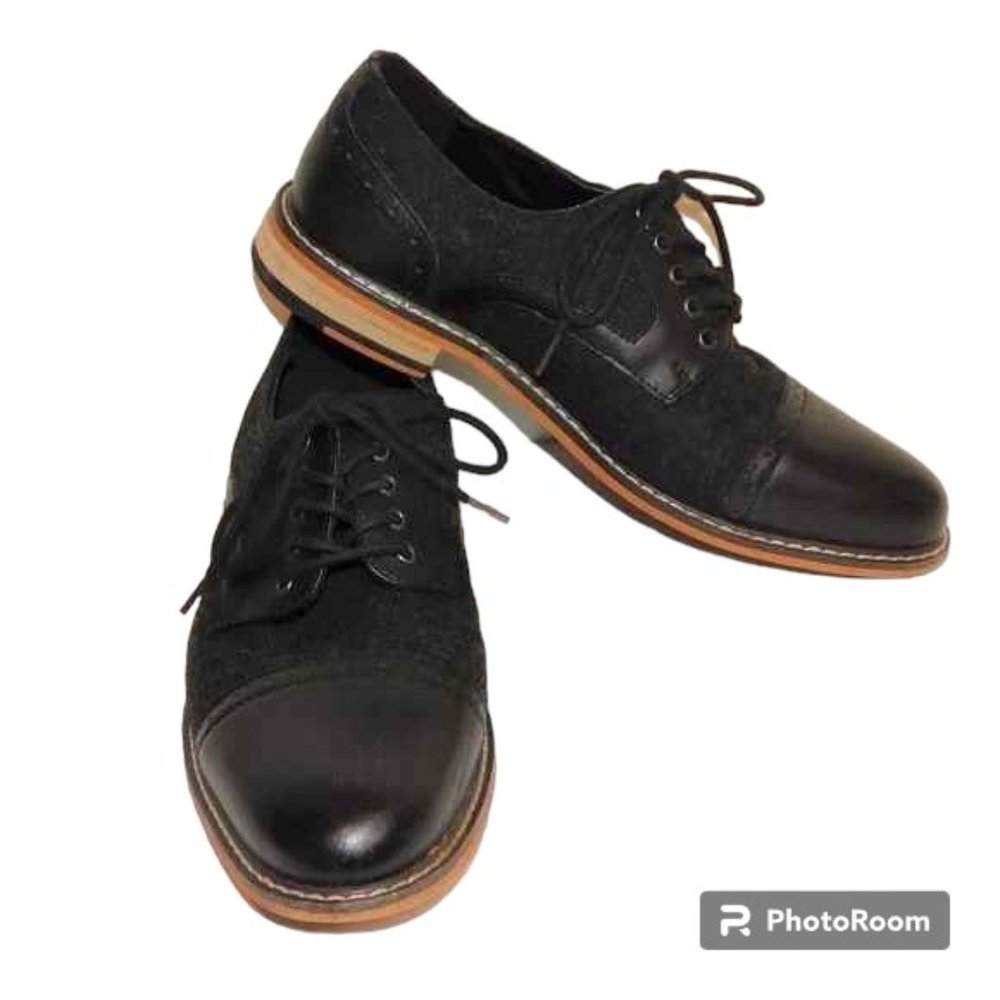BAR III Men's Frankie Perforated Oxford Shoes Size 9M In Black